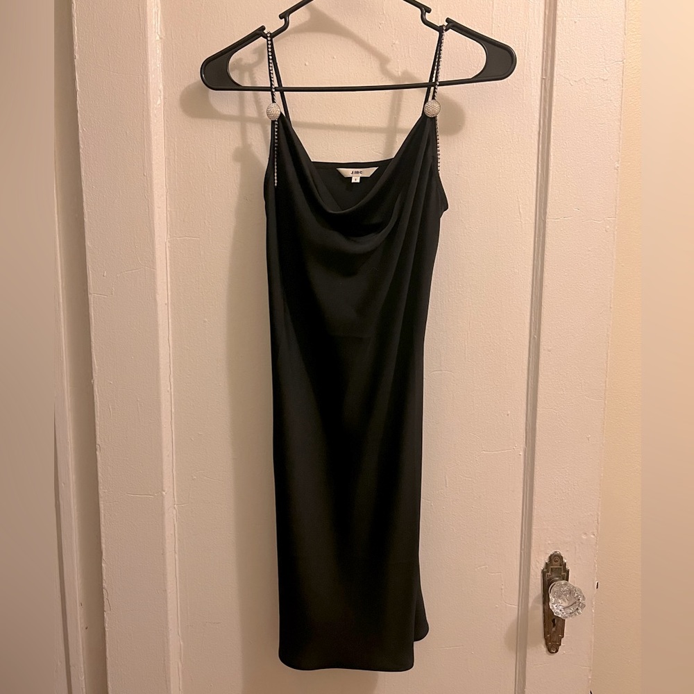 J.ING satin black dress